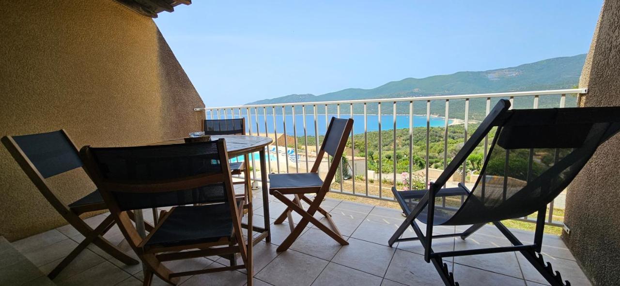 Chalereux T2 Vue Mer Et Piscine Alba Rossa سيرا دي فيرو المظهر الخارجي الصورة